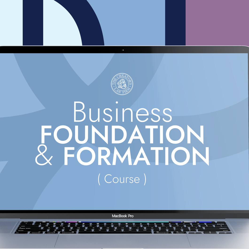 Get In Formation: Business Foundation & Formation Course